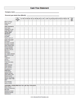 Cash Flow Statement