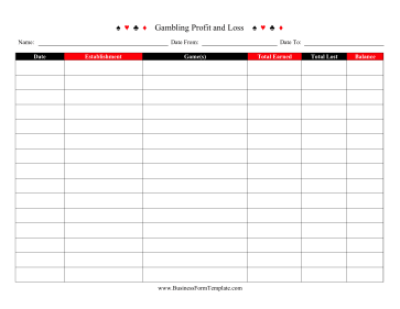 Casino Earnings Log