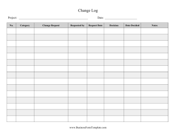 Change Log