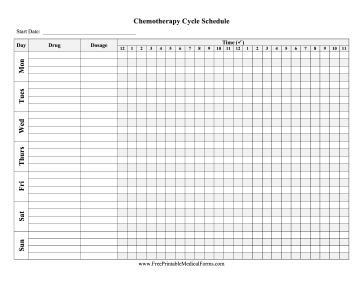 Chemotherapy Schedule