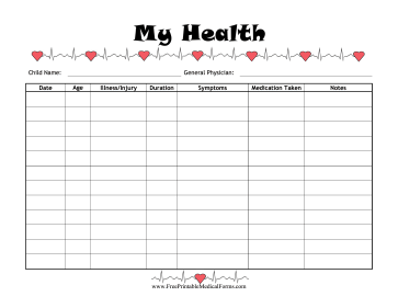 Child Illness Log