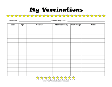 Child Vaccination Log