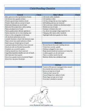 Childproofing Checklist