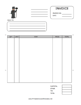 Chimneysweep Invoice Template