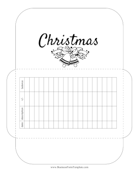 Christmas Cash Envelope