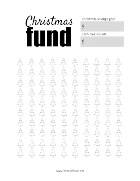 Printable Christmas Fund