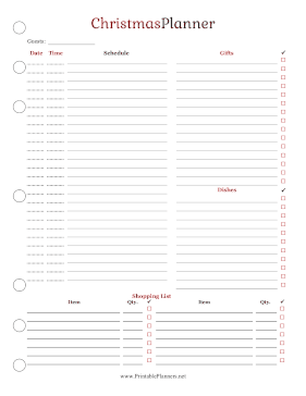 Christmas Planner