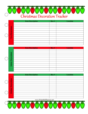 Christmas Storage Tracker