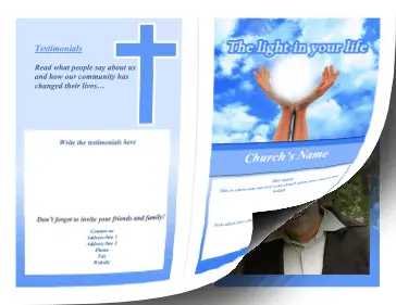 Printable Church Brochure-Bifold