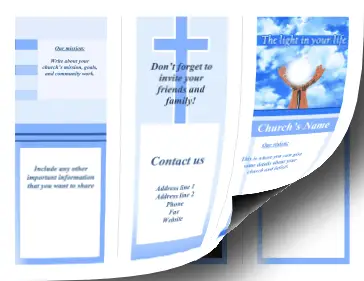 Printable Church Brochure-Trifold