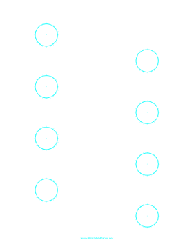 Printable Circular Percentage - 1 inch