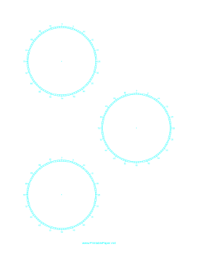 Printable Circular Percentage - 3 inch