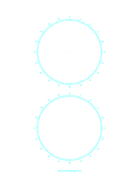 Printable Circular Percentage - 4 inch