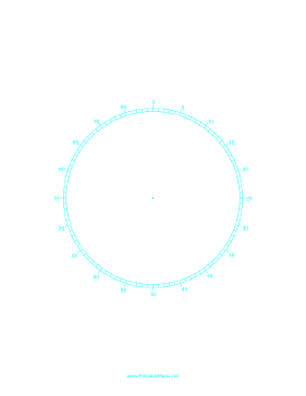 Printable Circular Percentage - 5 inch