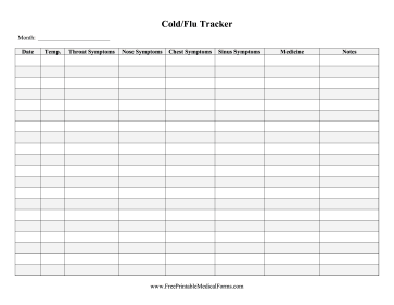 Cold Flu Tracker