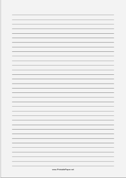 Printable Lined Paper - Pale Green - Medium Black Lines - A4