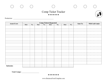 Comp Ticket Tracker