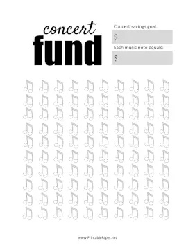 Printable Concert Fund