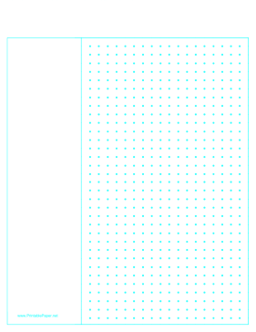 Printable Cornell Dot Paper Left