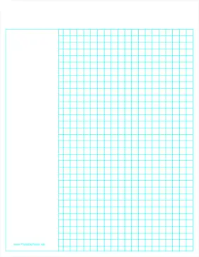 Printable Cornell Grid Paper Left