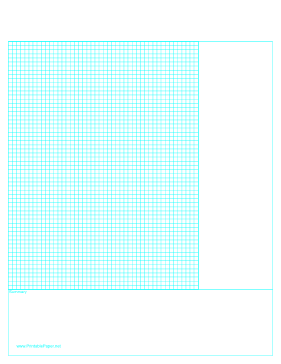 Printable Cornell Note Paper with Grid - Reversed