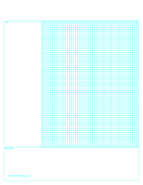 Printable Cornell Note Paper with Grid