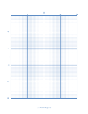 Printable Cross-stitch 16 Lines per Division