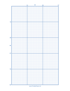 Printable Cross-stitch 19 Lines per Division