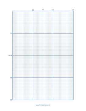 Printable Cross-stitch 22 Lines per Division