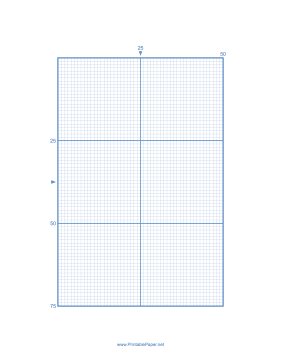 Printable Cross-stitch 25 Lines per Division