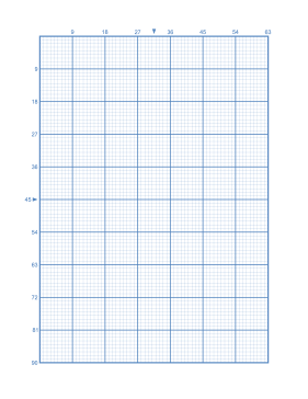 Printable Cross-stitch 9 Lines per Division