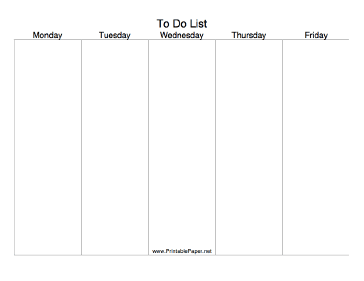 Printable Daily To Do List