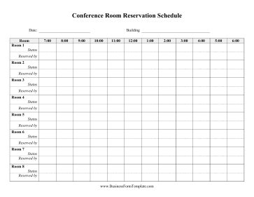 Daily Conference Room Reservation