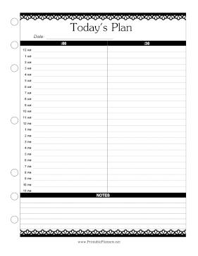 Daily Planner 30 Minutes