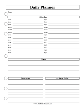 Daily Planner with Tomorrow