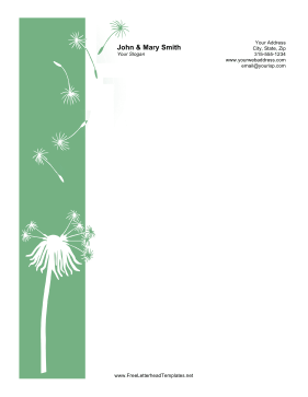 Dandelions Letterhead