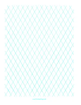 Printable Diamond Graph Paper 1 Inch