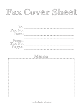 Doodle Fax fax cover sheet