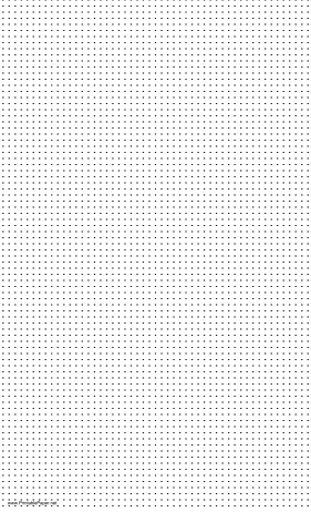 Printable Dot Paper with six dots per inch spacing on legal-sized paper