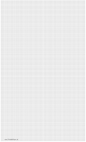 Printable Dot Paper with eight dots per inch spacing on legal-sized paper