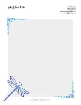 Dragonfly Letterhead