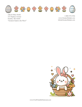 Easter Egg Hunt stationery design