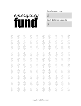 Printable Emergency Fund