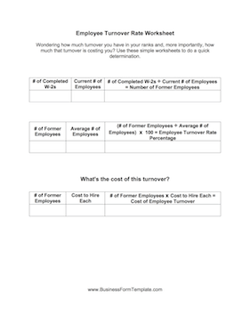 Employee Turnover Rate