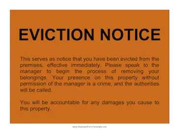 Eviction Notice