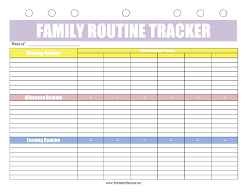 Family Routine Tracker