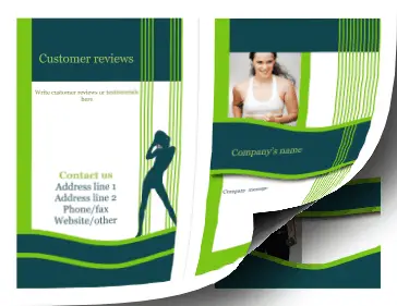 Printable Fitness Brochure-Bifold