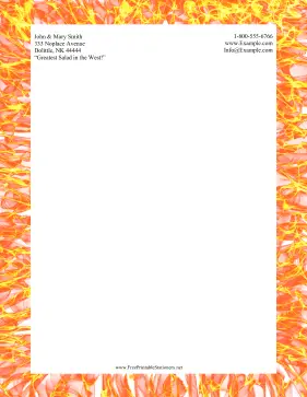 Flame Stationery stationery design