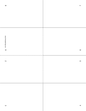 Printable Foldable 10-page Note Paper