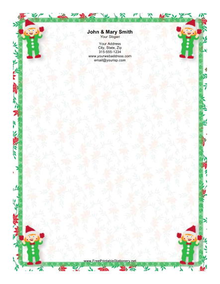 Four Elves stationery design